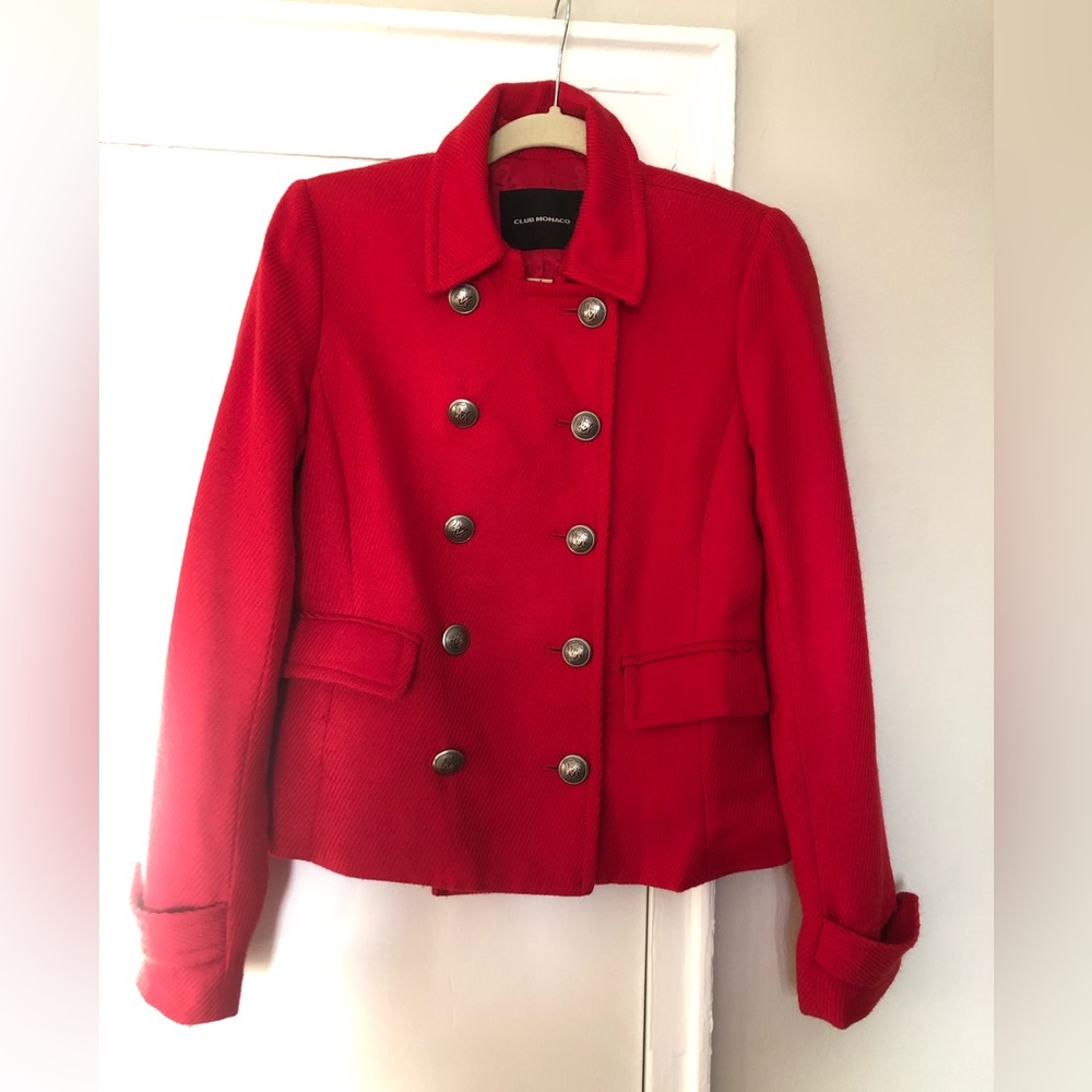 Club Monaco Coat Red Sz M $60
